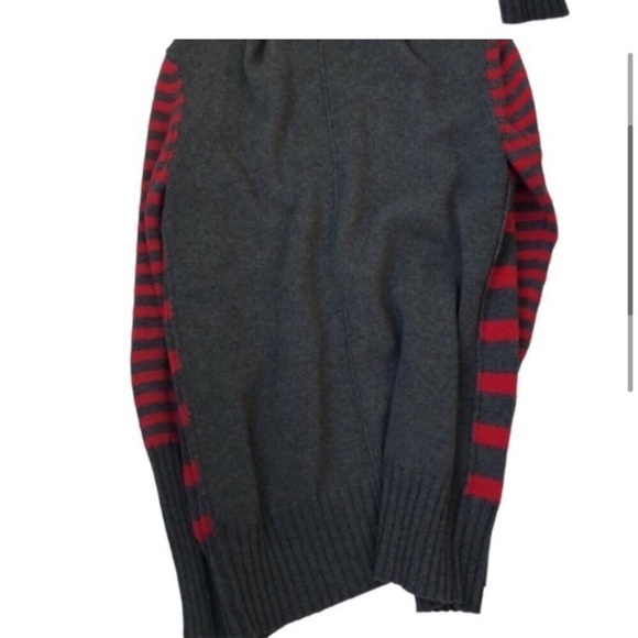 American Eagle V neck Striped cotton wool  Blend Cardigan Sweater - Picture 4 of 8